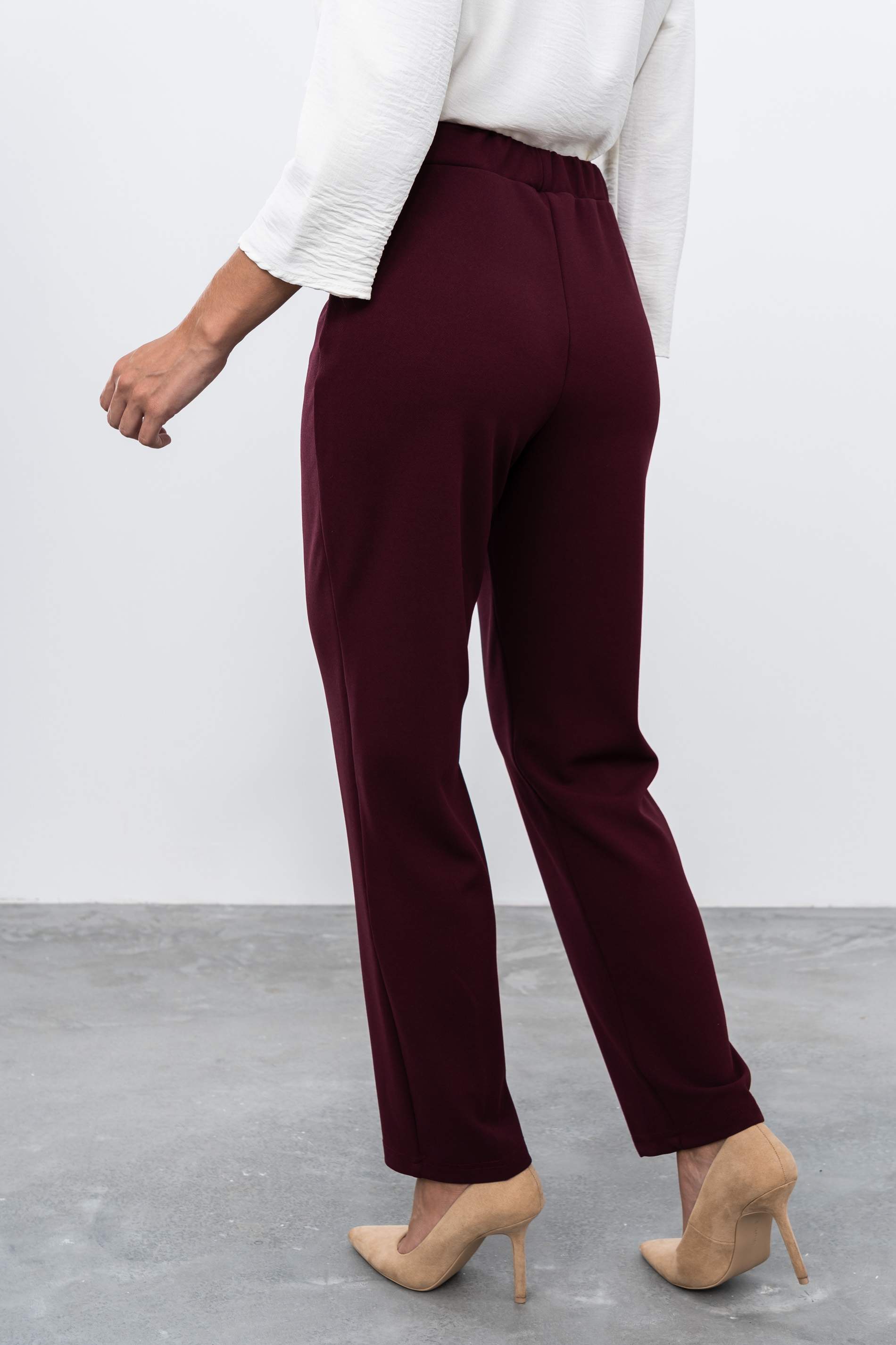 PANTALÓN BÁSICO GOMA GRANATE