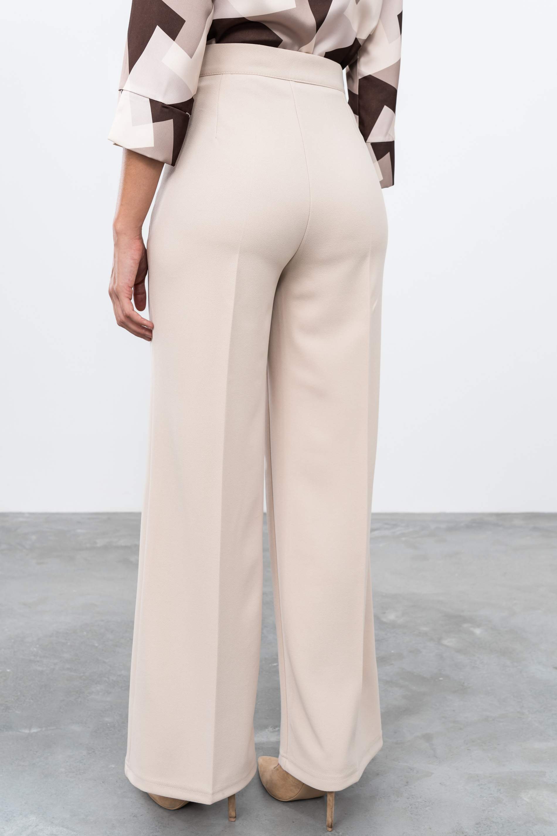 PANTALÓN VESTIR ANCHO ARENA