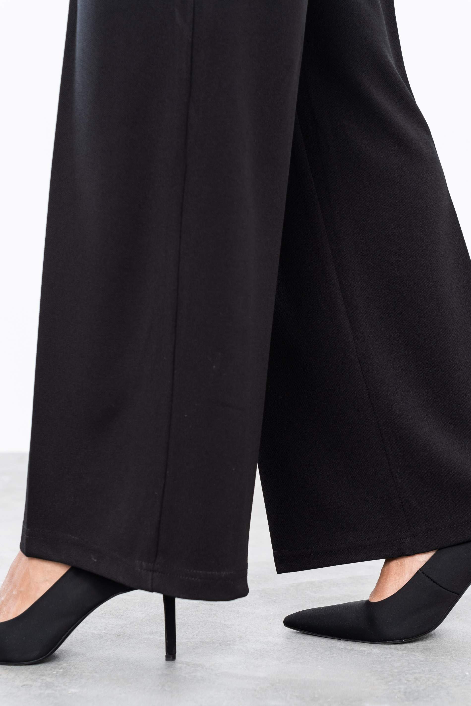 PANTALÓN VESTIR ANCHO NEGRO