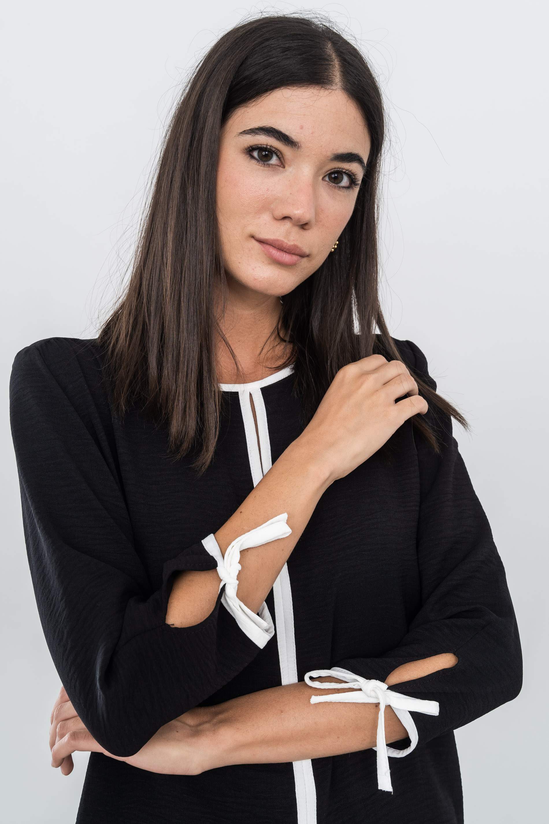 BLUSA VIVOS CONTRASTE CRUDO