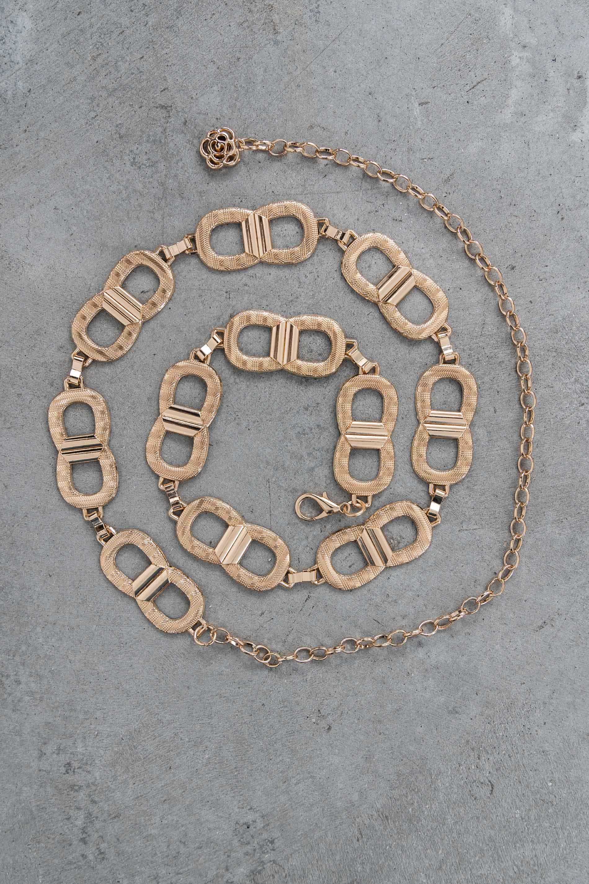 CINTURÓN CADENA ESLABONES PEQUEÑOS