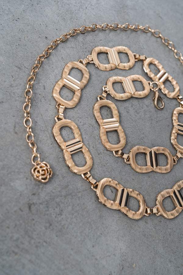 CINTURÓN CADENA ESLABONES PEQUEÑOS