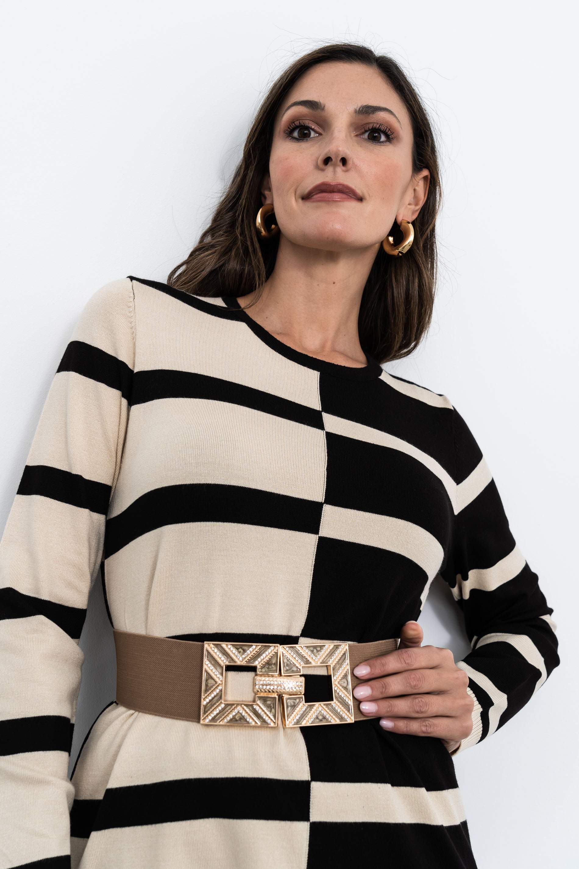 CINTURÓN ELÁSTICO HEBILLA COMBINADA