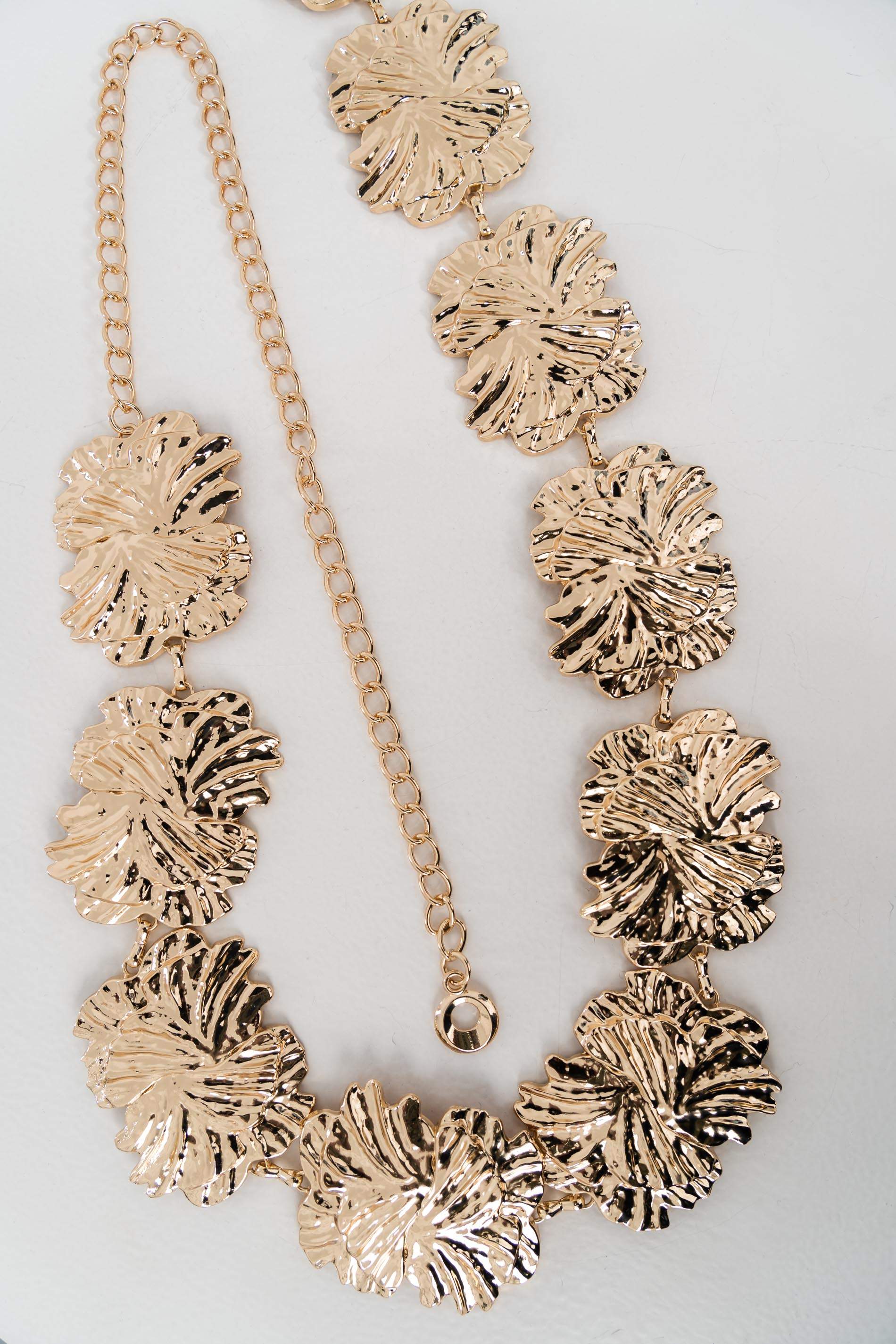 CINTURÓN CADENA HOJA GRANDE