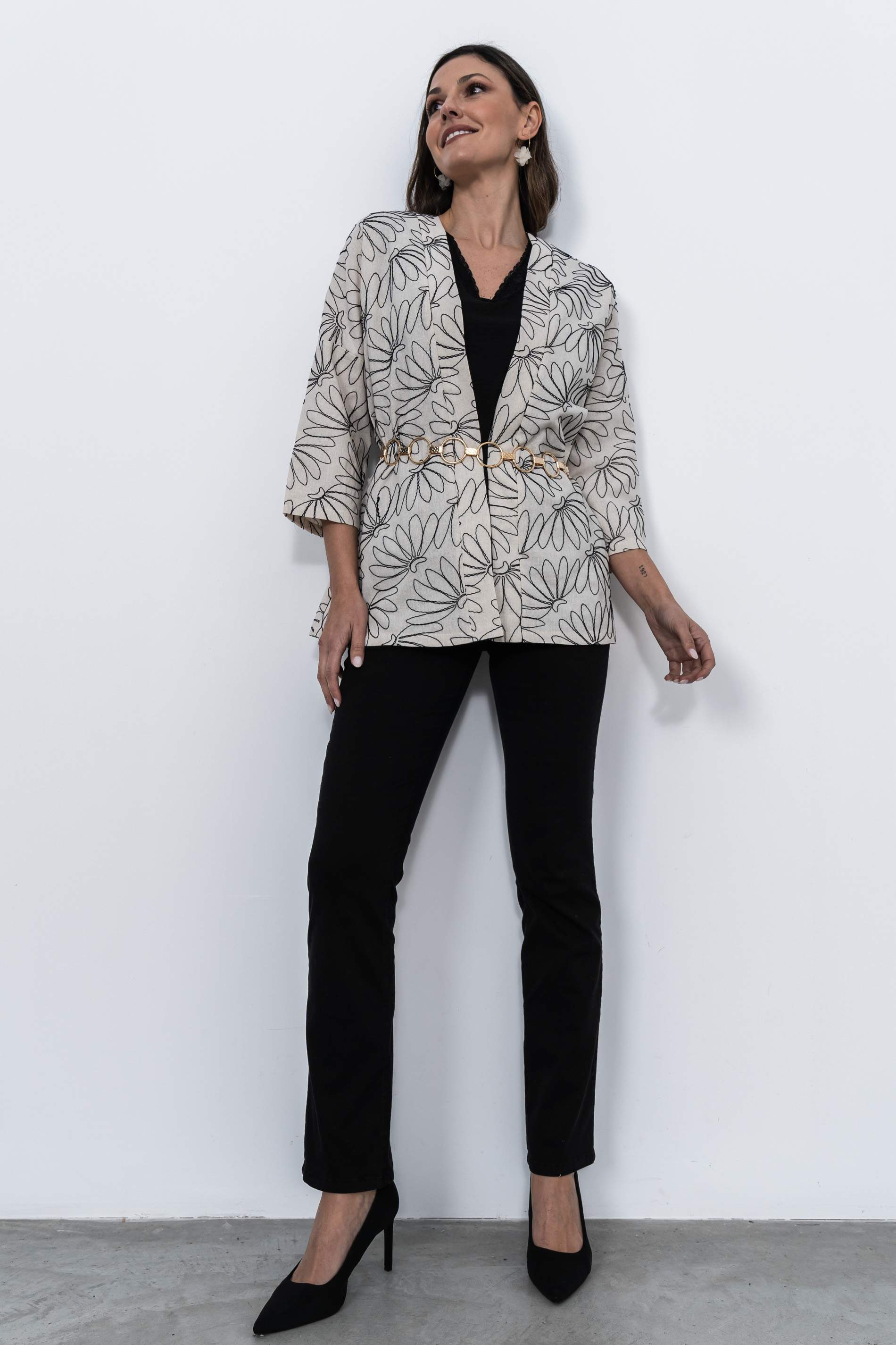 PANTALON 5 BOLSILLOS NEGRO