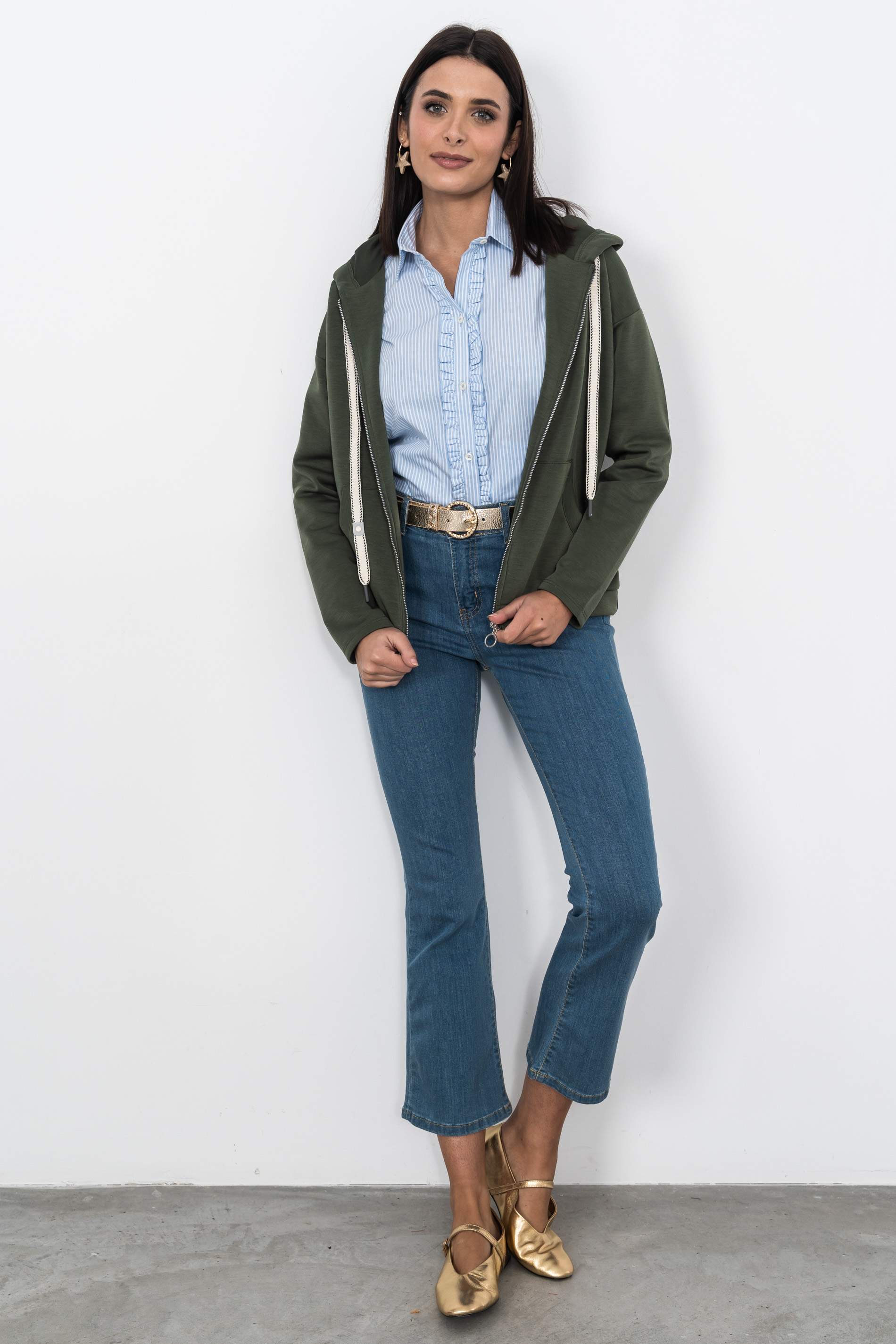 PANTALÓN VAQUERO FLARE AZUL