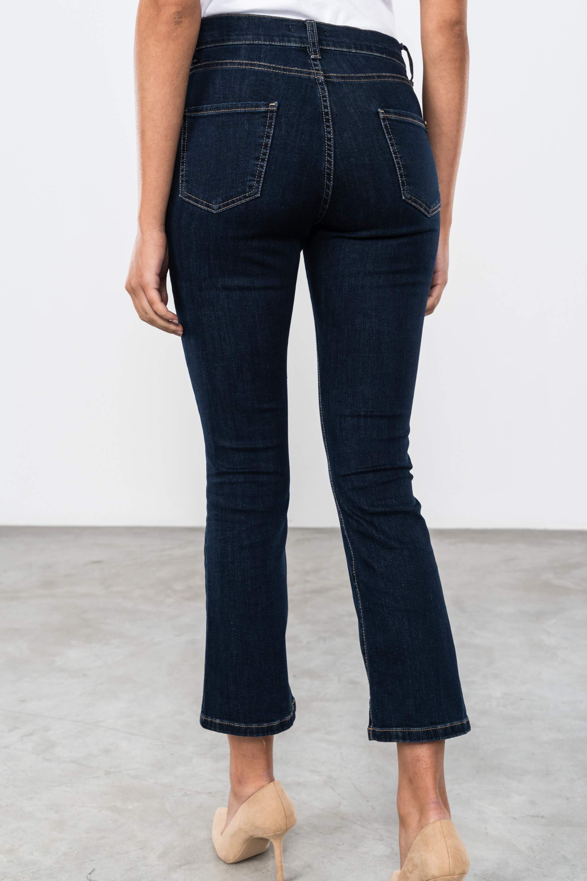 PANTALÓN VAQUERO FLARE MARINO