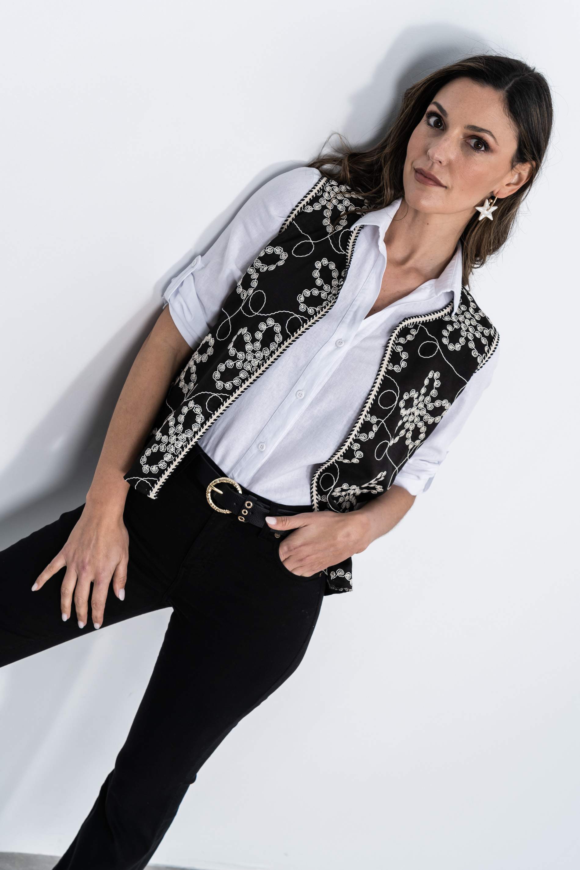 PANTALÓN FLARE SATÉN NEGRO