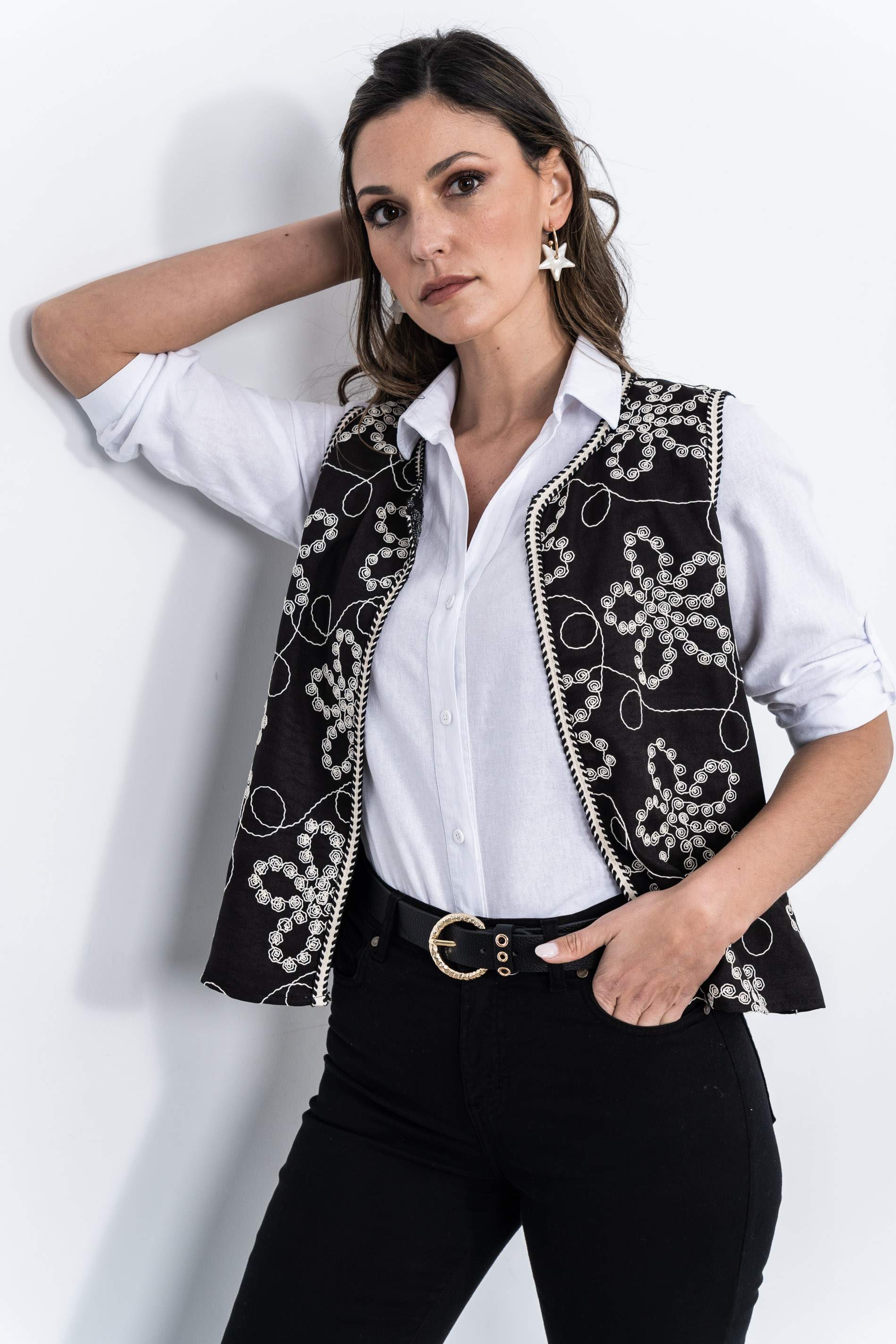 PANTALÓN FLARE SATÉN NEGRO