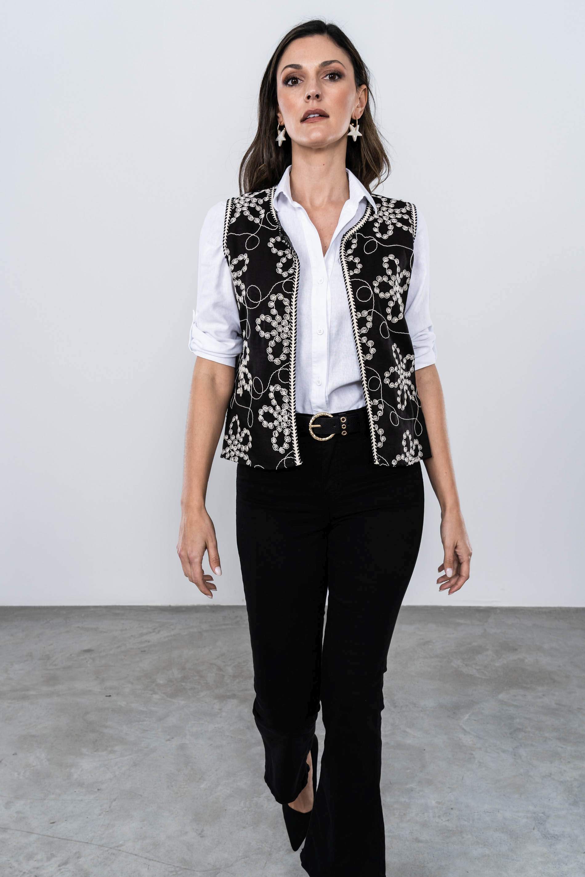 PANTALÓN FLARE SATÉN NEGRO
