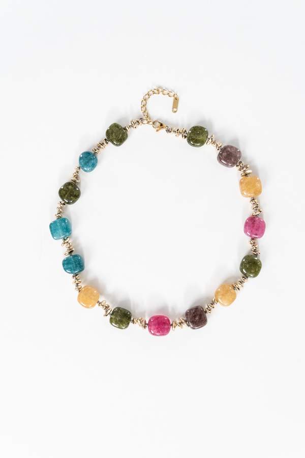 COLLAR PIEDRAS COLORES