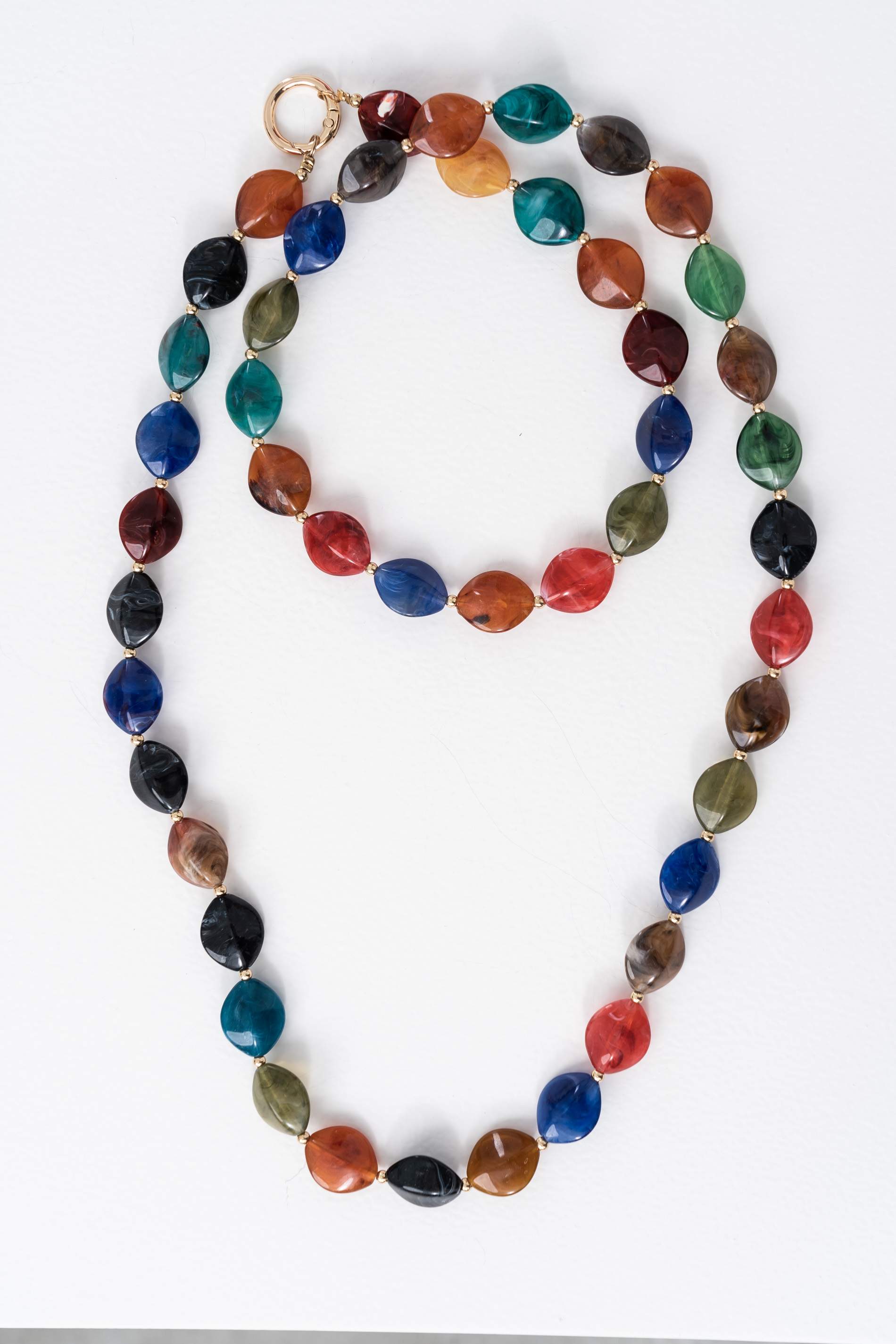 COLLAR PIEDRAS MULTICOLOR LARGO
