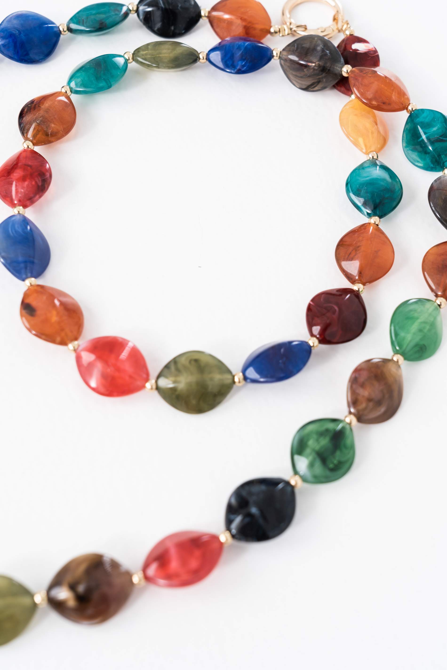 COLLAR PIEDRAS MULTICOLOR LARGO