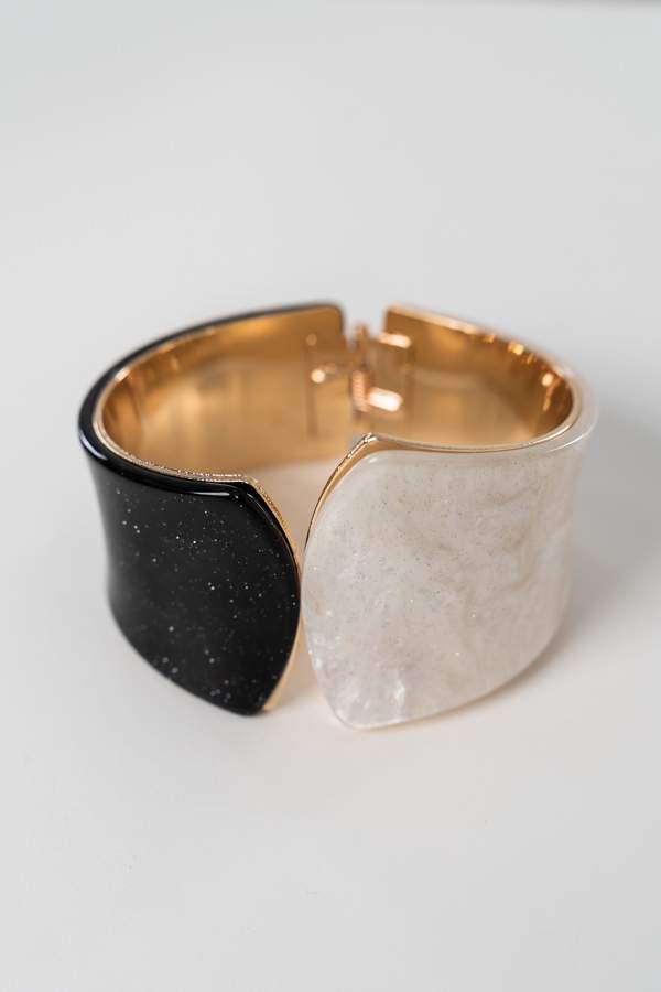 PULSERA BICOLOR NACARADA