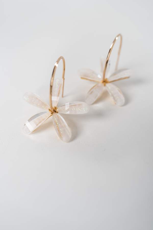 PENDIENTES FLOR CRISTAL