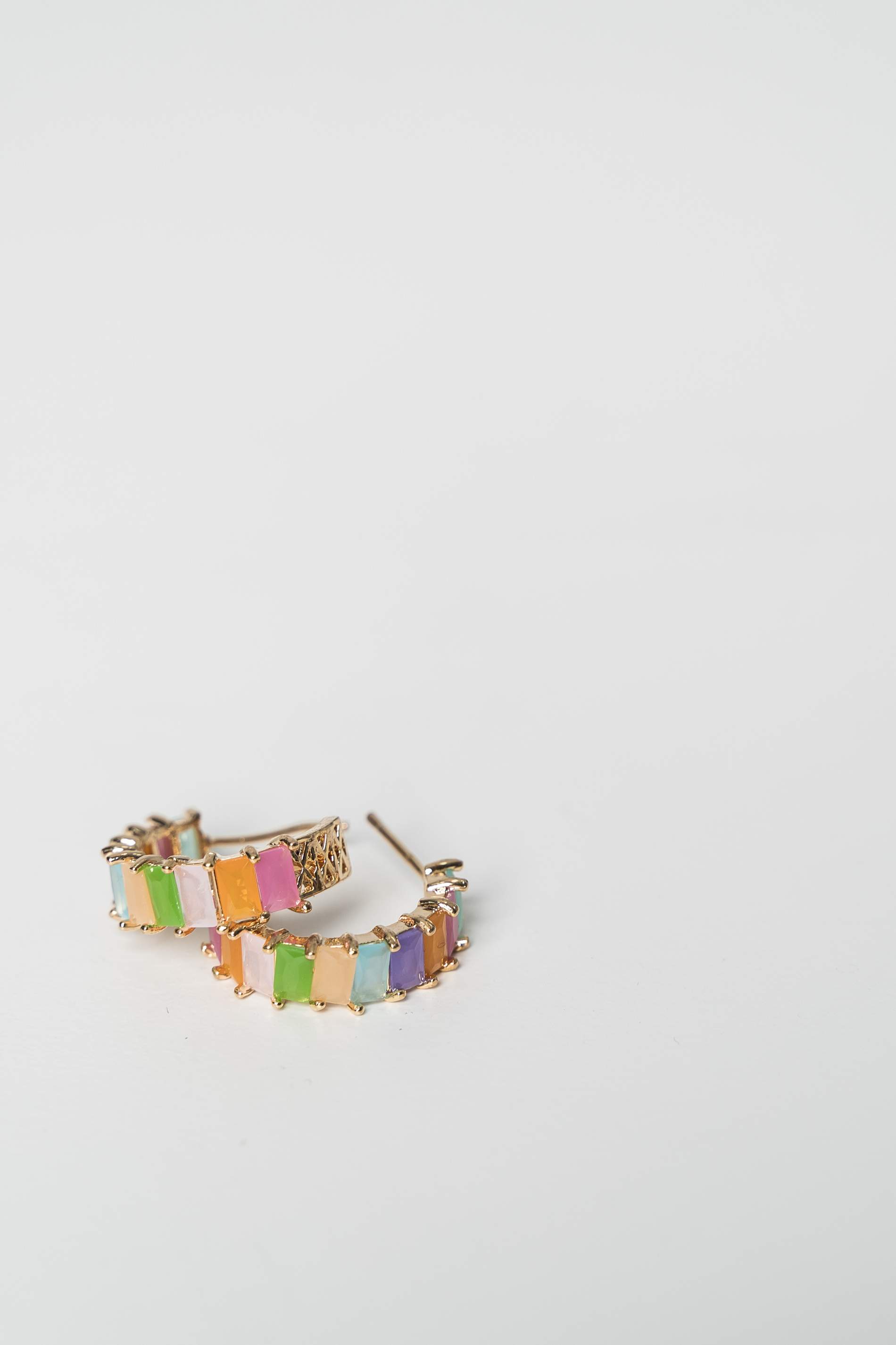 AROS PIEDRAS ENGARZADAS PEQUEÑO VERDE AGUA